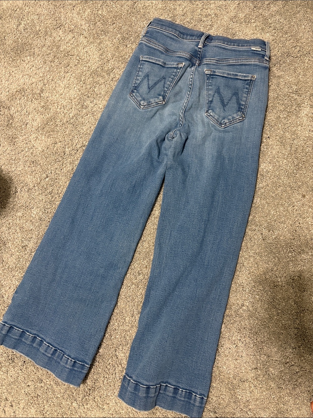 MOTHER High-Rise Wide Leg Jeans - The Swooner Roller Yoke Front Ankle size 26 - Picture 7 of 10